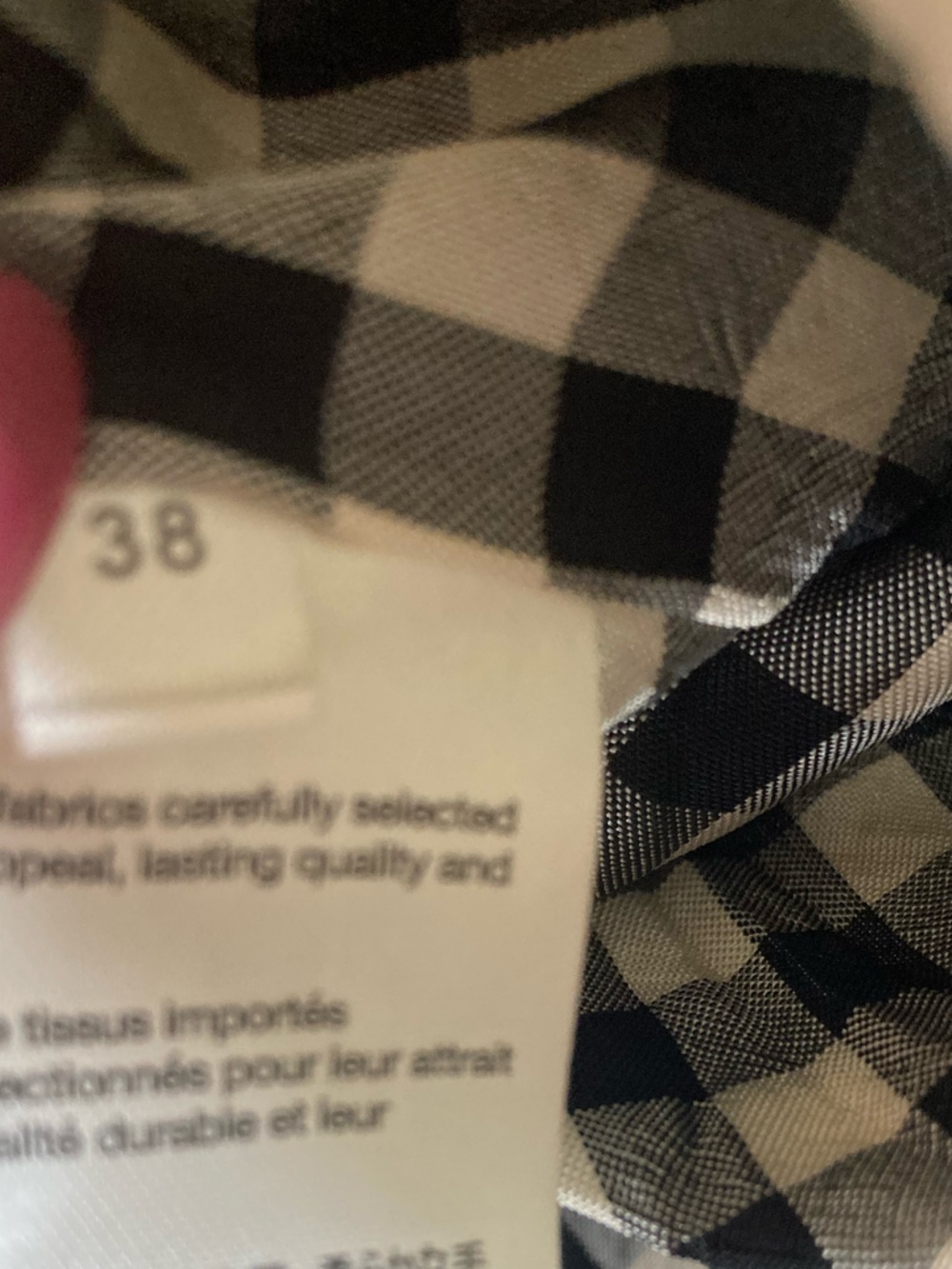 Nackiy Short But Sweet Gingham Nwt Check Olympic Shorts In Noir Vichy — image 7 of 8